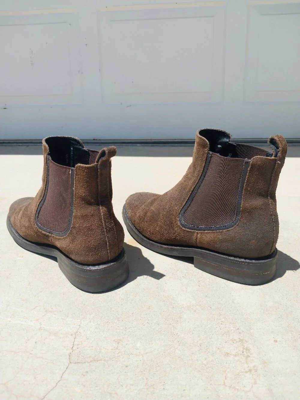 Thursday Boot Company Men's Duke Chelsea Boot Dark Olive Suede Leather Size 7 D